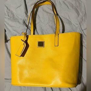 Yellow Dooney & Bourke Tote Handbag